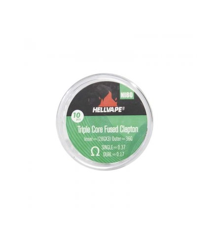 Hellvape | NI80 Triple Core Fused Claptons Coils pre-built (10pcs)