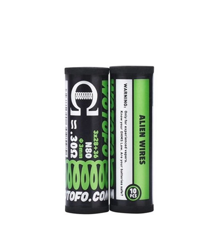 Wotofo | Ni80 Alien Prebuilt Coil 3*28+36G / 0.30Ω (10pcs)